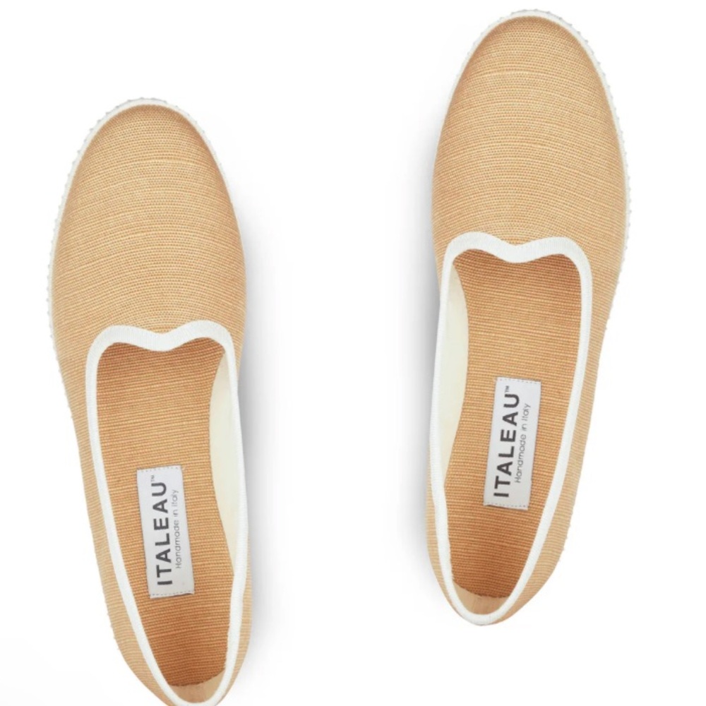 Italeau Brand Tan Slip-On Shoes